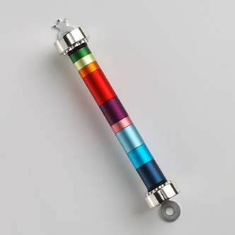 Rainbow Mezuzah